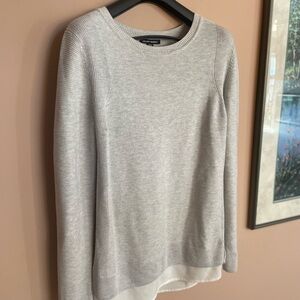 Hilary Radley Light Gray Women's Sweater